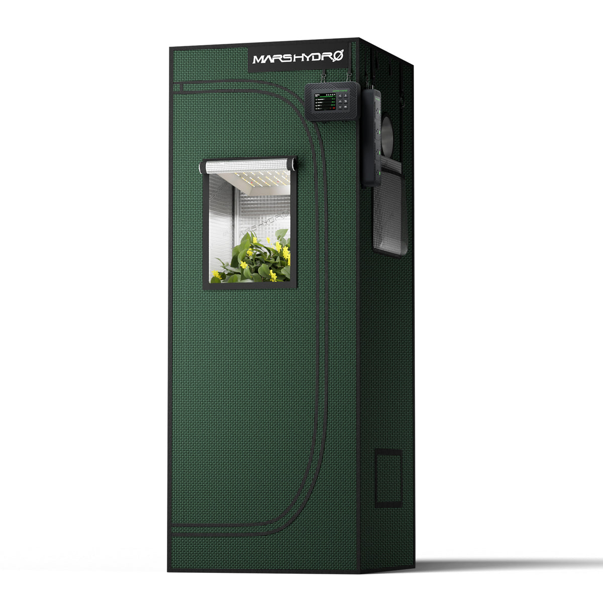 Mars Hydro Growbox Pro 60x60x160cm – Herstelleransicht; dargestellte Technik separat
