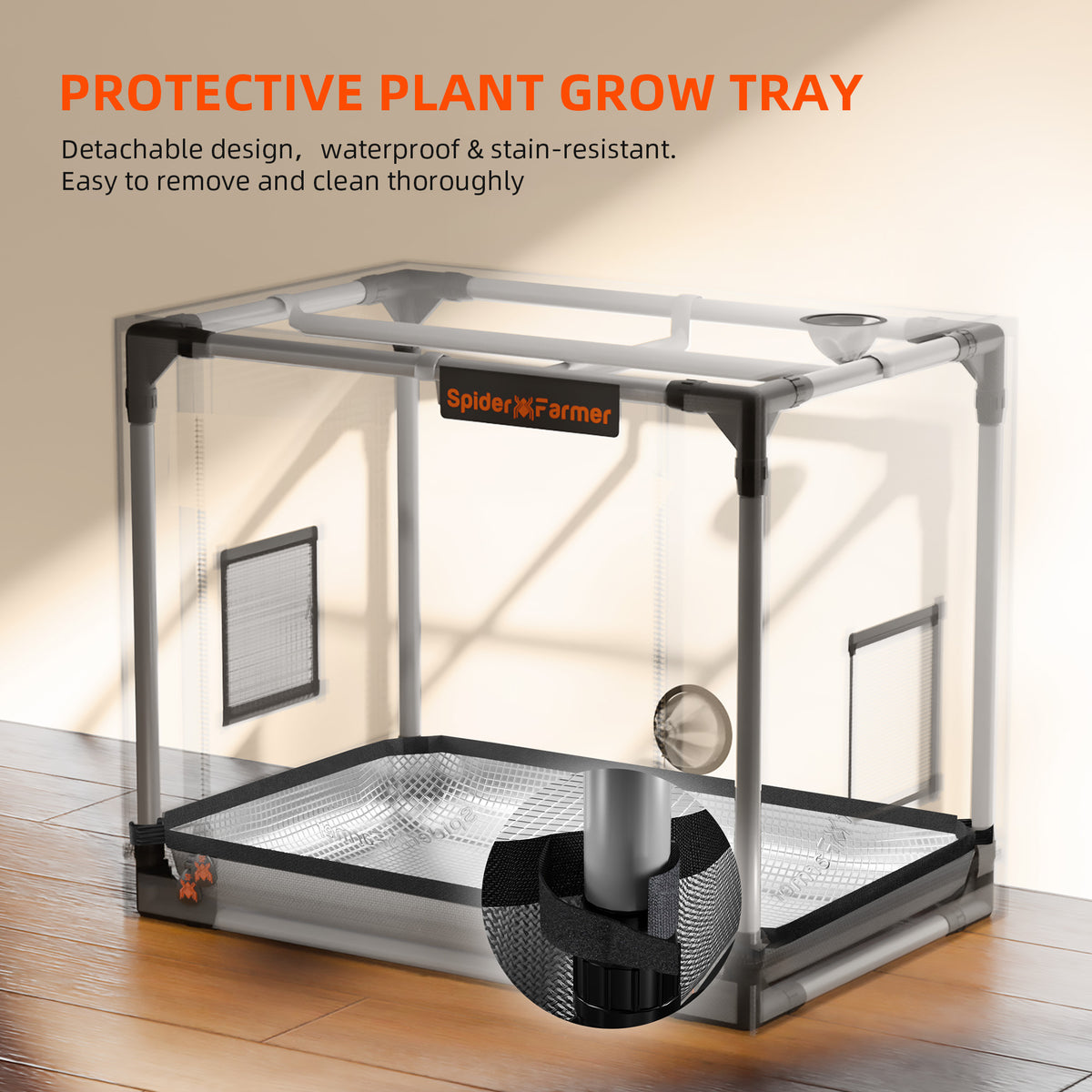 Spider Farmer Mini Growbox 60x40x50cm – Originalbild 6; Ausstattung und Anwendungsbeispiele gemäß Beschreibung