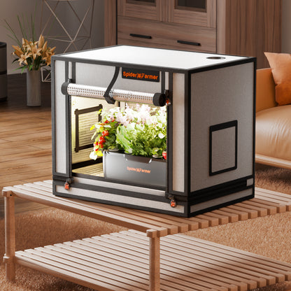 Spider Farmer Mini Growbox 60x40x50cm – Originalbild 8; Ausstattung und Anwendungsbeispiele gemäß Beschreibung