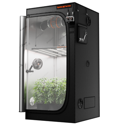 Spider Farmer Growbox 100x100x200cm – Originalbild 12; Ausstattung und Anwendungsbeispiele gemäß Beschreibung