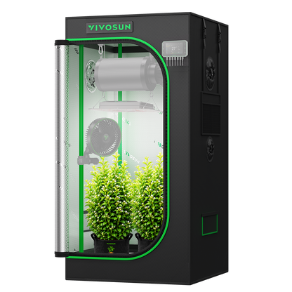 Vivosun Growbox Pro P224 60x60x120cm – Originalbild 8; Ausstattung und Anwendungsbeispiele gemäß Beschreibung