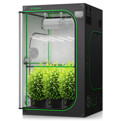 Vivosun Growbox Pro P448 120x120x200cm – Originalbild 9; Ausstattung und Anwendungsbeispiele gemäß Beschreibung