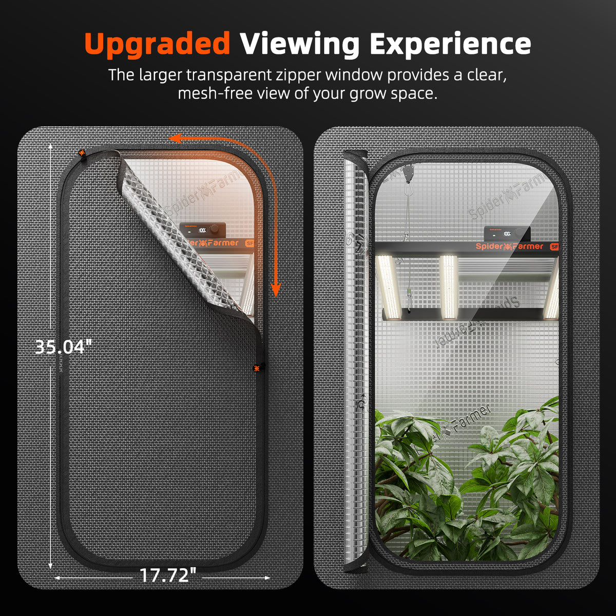 Spider Farmer Growbox Master 140x70x200cm – Originalbild 6; Ausstattung und Anwendungsbeispiele gemäß Beschreibung