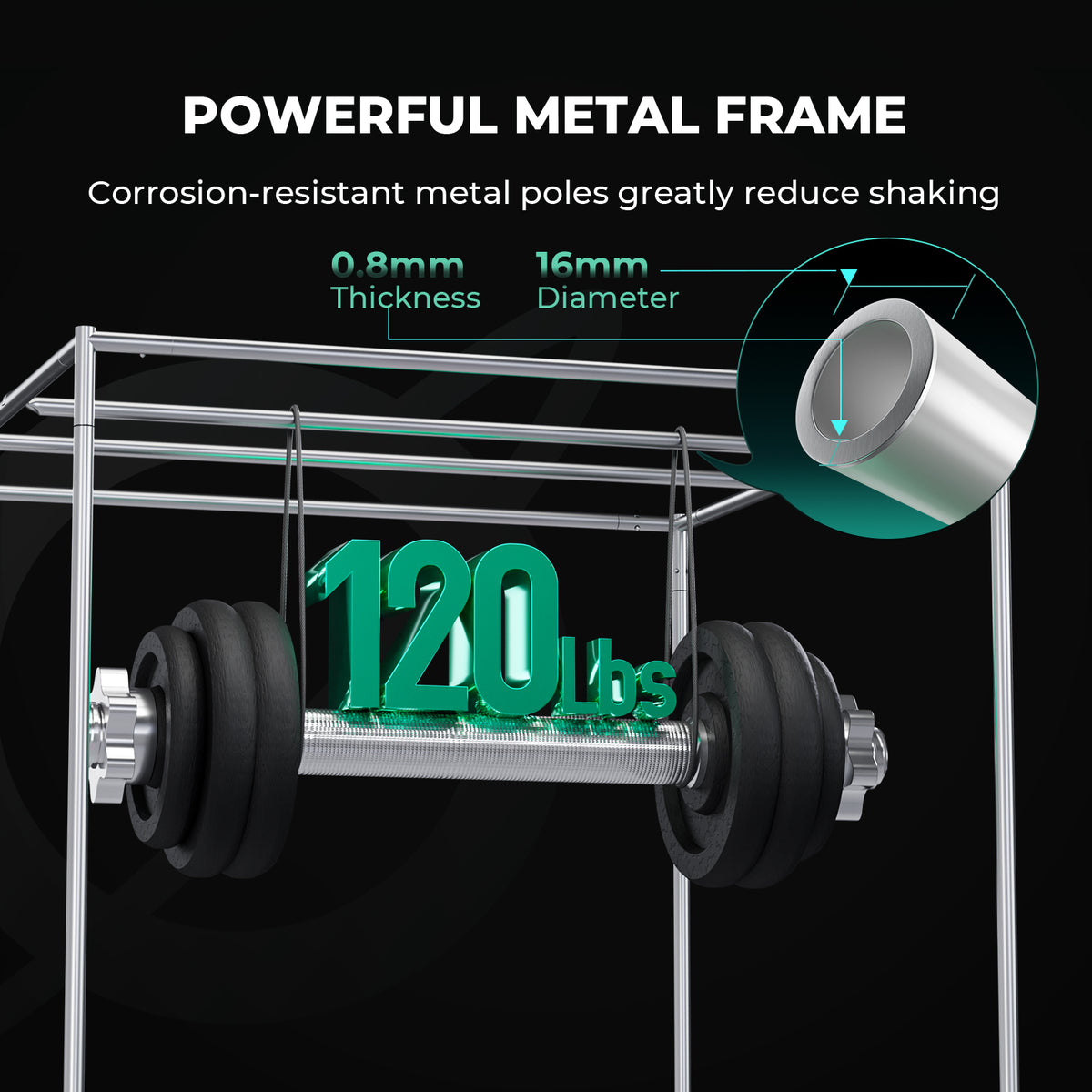 Mars Hydro Growbox Pro 60x60x160cm – Originalbild 7; Ausstattung und Anwendungsbeispiele gemäß Beschreibung