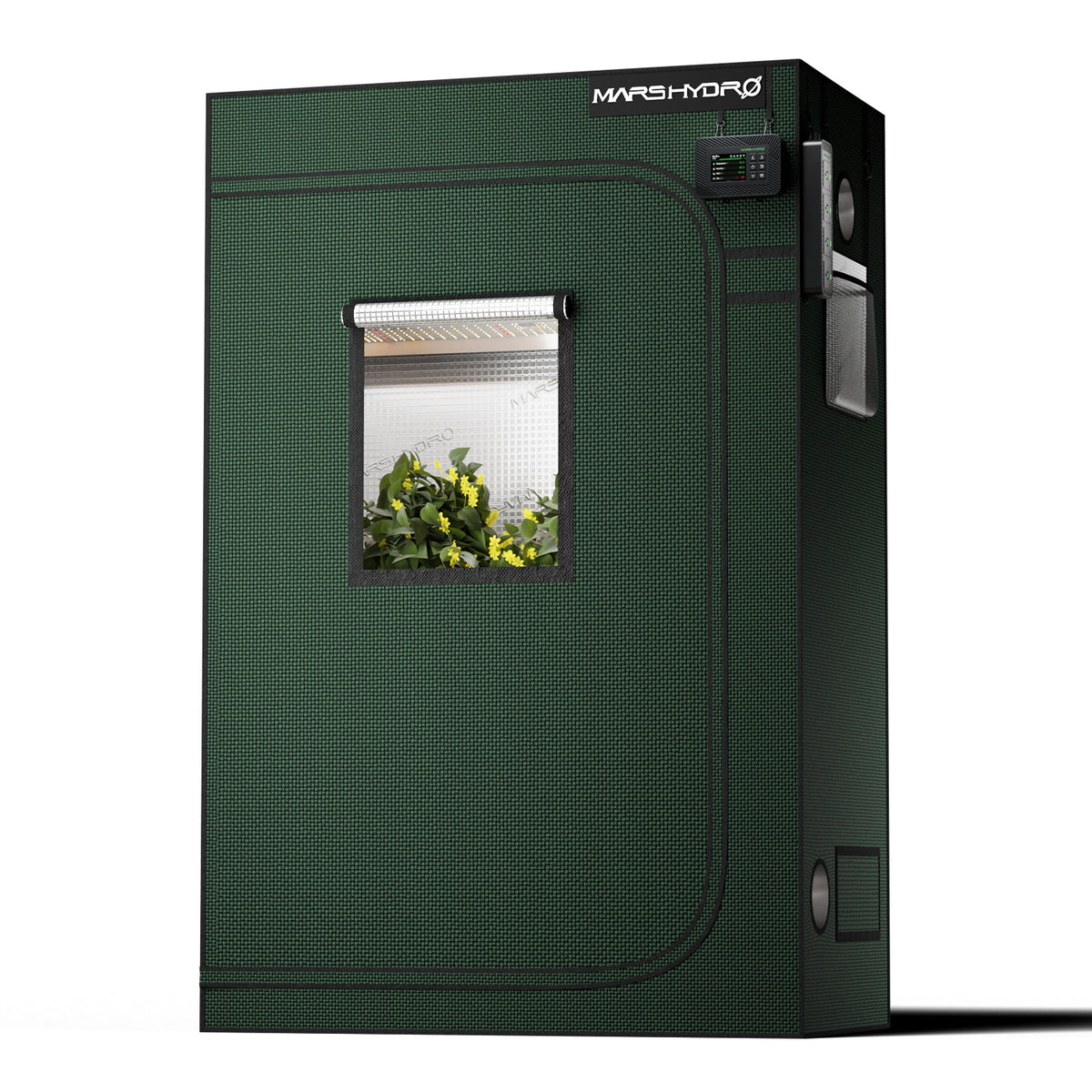 Mars Hydro Growbox Pro 120x60x180cm – Herstelleransicht; dargestellte Technik separat