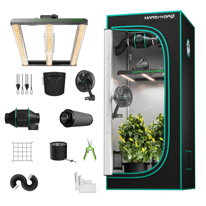 Mars Hydro FC-E1500 Komplettset 80x80x160cm – Set und Lieferumfang