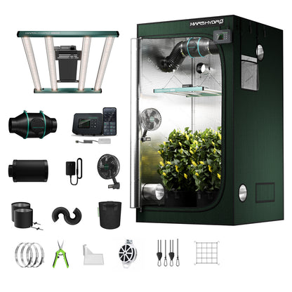 Mars Hydro FC3000 Pro Smart Komplettset 100x100x180cm – Set mit Lieferumfang