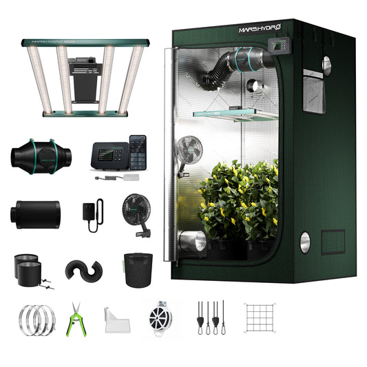 Mars Hydro FC3000 Pro Smart Komplettset 100x100x180cm – Set mit Lieferumfang