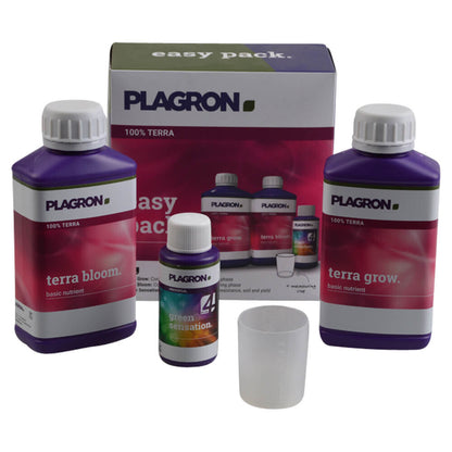 Plagron Easy Pack 100% Terra Dünger Set Verpackung Vorderseite