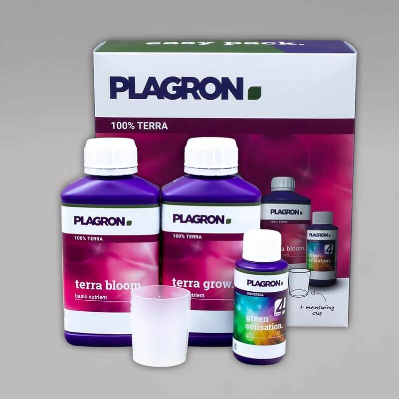 Plagron Easy Pack 100% Terra Dünger Set Verpackung Vorderseite