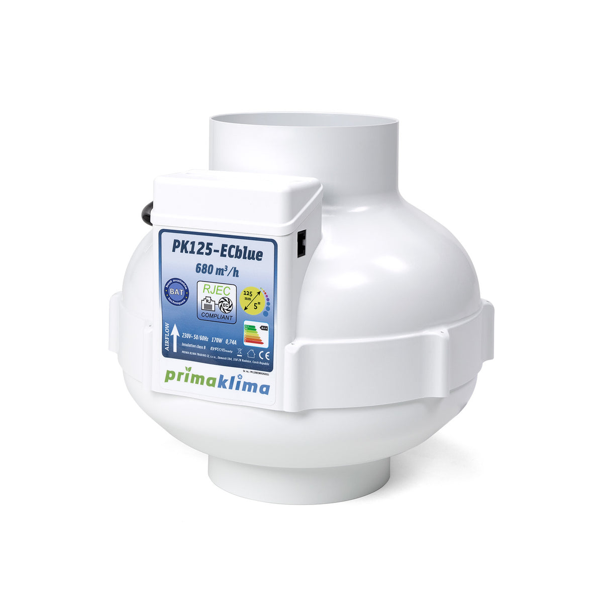 Prima Klima PK125-ECblue – Produktansicht 1