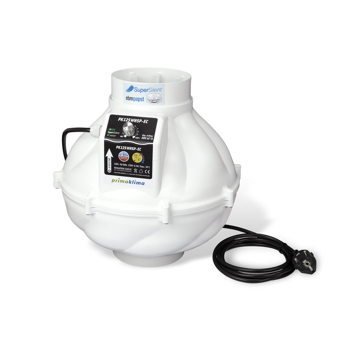 Prima Klima PK125WHSP-EC – Produktansicht 1