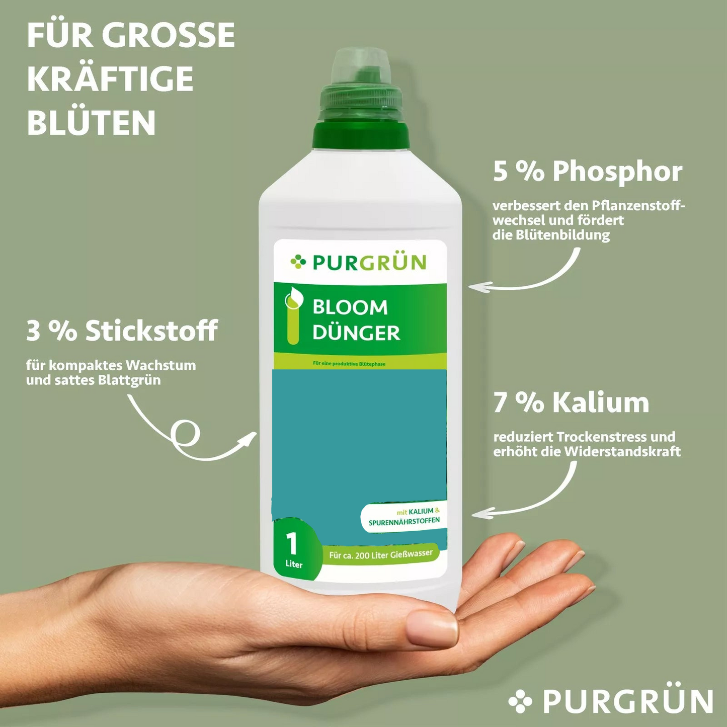 Purgrün Bloom Dünger Inhaltsstoffe