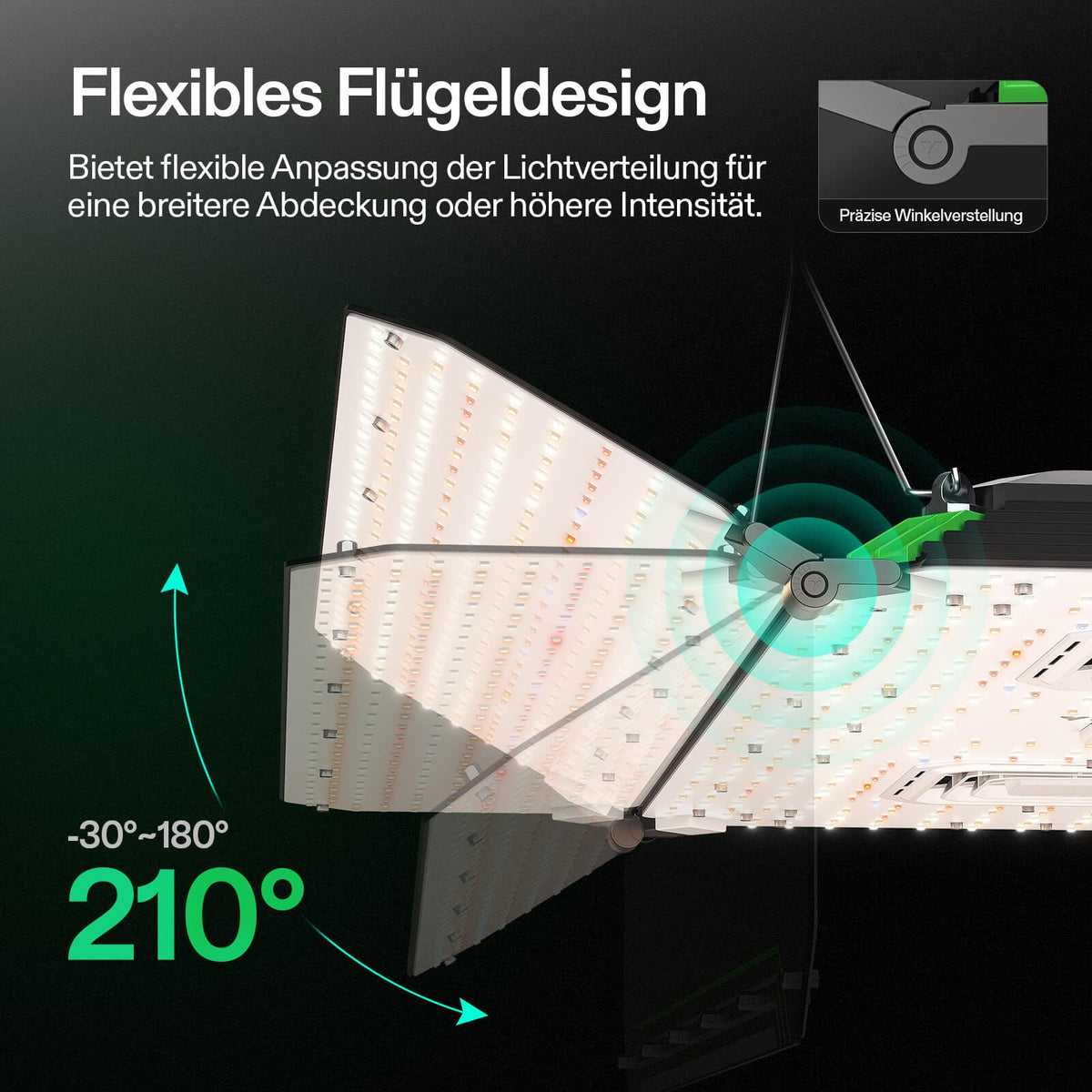Vivosun AeroLight Wing AW400 LED-Pflanzenlampe 400W – Herstelleransicht 6