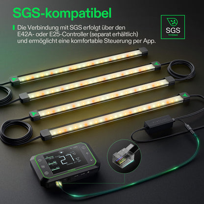 Vivosun LumaRay LED-Seitenbeleuchtung, 4 oder 8 Leisten – Herstelleransicht 7 (4 Leisten)