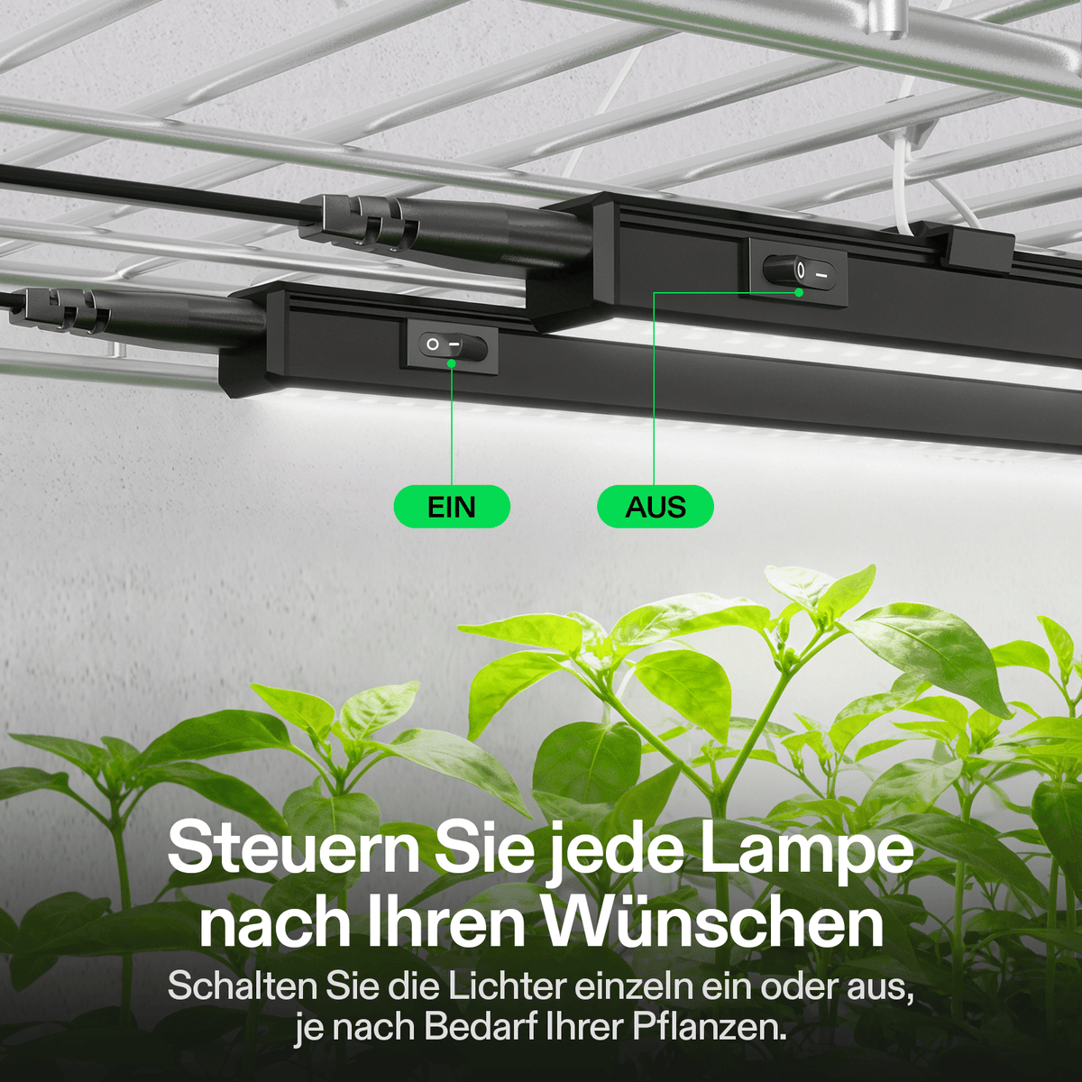 Vivosun T5 LED-Anzuchtleuchten 4er-Set, 30 oder 60cm – Herstelleransicht 6
