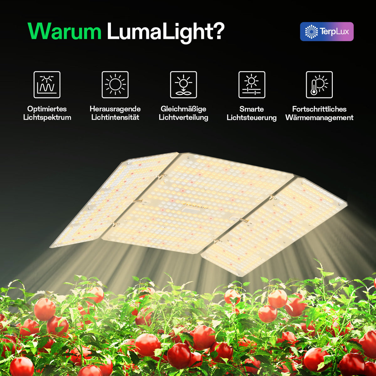 Vivosun LumaLight 400W LED-Pflanzenlampe – Herstelleransicht 2