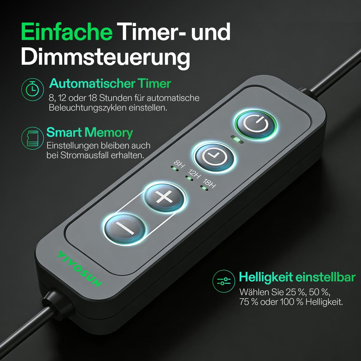 Vivosun T5 LED-Anzuchtleuchten 4er-Set, 30 oder 60cm – Herstelleransicht 5