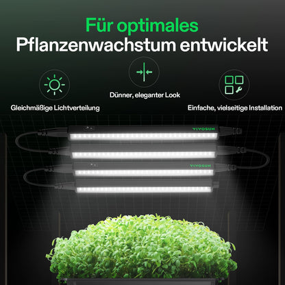Vivosun T5 LED-Anzuchtleuchten 4er-Set, 30 oder 60cm – Herstelleransicht 2