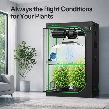 Vivosun Pro G2 Growbox Komplettset 120x60x180cm 240W – Herstellerinformation und Anwendungsbeispiel